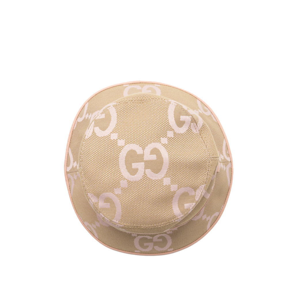 Gucci Size L Jumbo GG Bucket Hat Pink/Multicolour