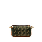 Fendi medium baguette bag canvas / calfskin multicolor GHW