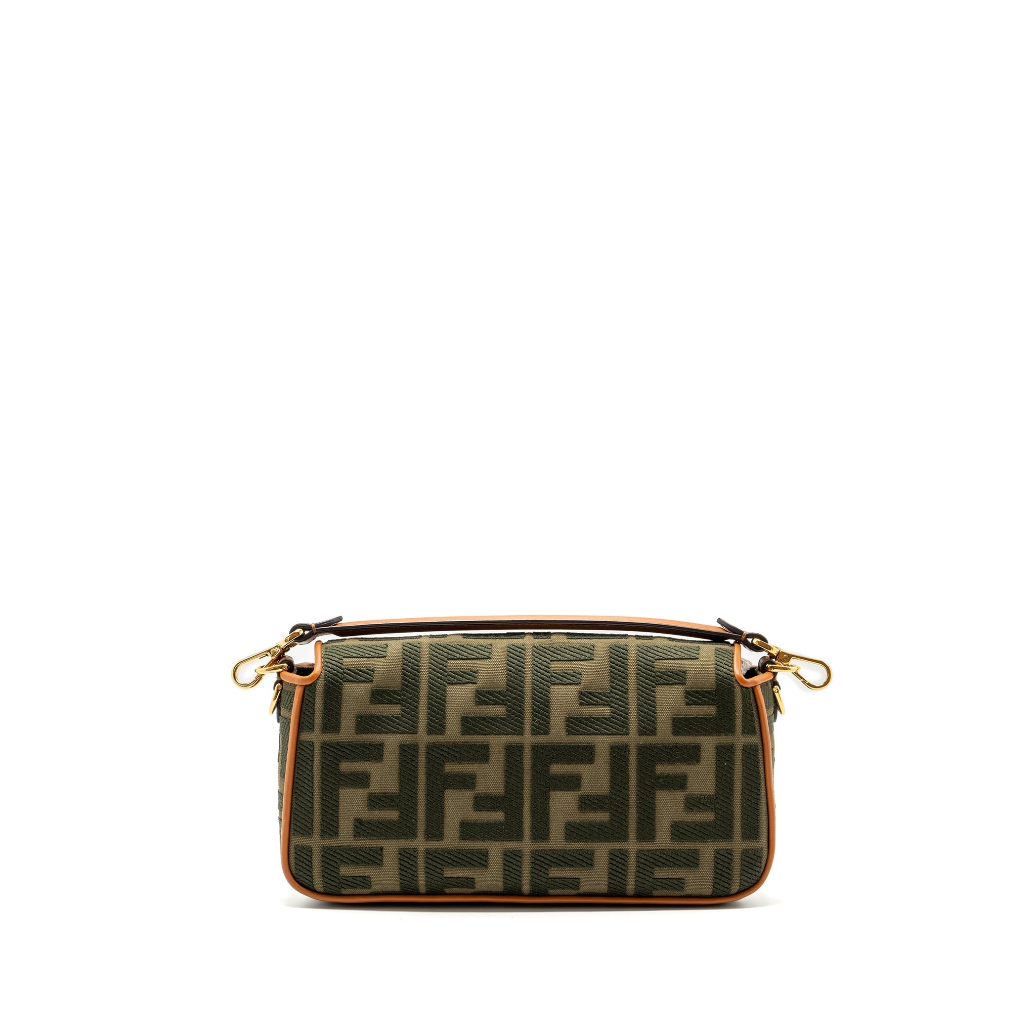 Fendi medium baguette bag canvas / calfskin multicolor GHW