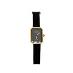 Chanel Premiere Ribbon Watch, Yellow gold / titanium, black lacquer dial