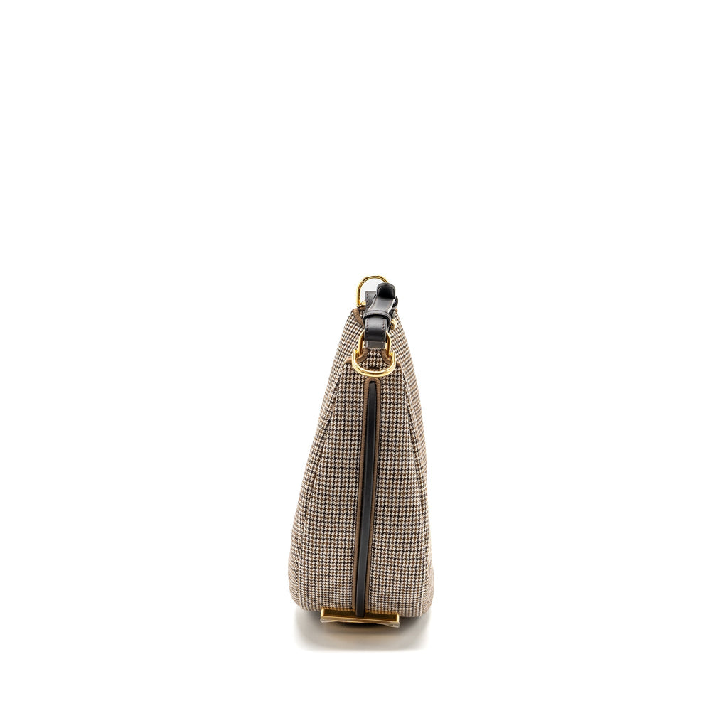 Fendi small fendigraphy bag fabric/ leather Beige/ multicolour GHW