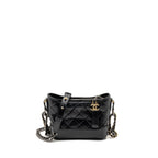 Chanel Small Gabrielle Hobo Bag Calfskin Black Multicolour Hardware