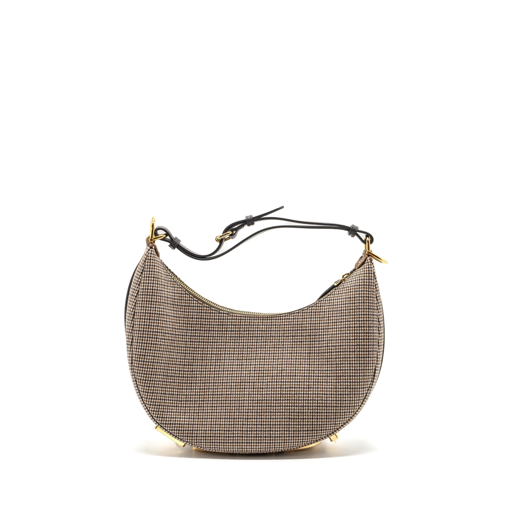 Fendi small fendigraphy bag fabric/ leather Beige/ multicolour GHW