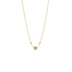 Dior Rose des Vents Necklace Yellow Gold with 3 Diamonds, Mother of Pearl