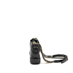 Chanel Small Gabrielle Hobo Bag Calfskin Black Multicolour Hardware