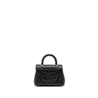 Chanel Mini CocoHandle Caviar Black LGHW (Microchip)