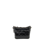 Chanel Small Gabrielle Hobo Bag Calfskin Black Multicolour Hardware
