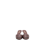 Chanel Size 39 Mule/Sandals with Pearl heels Lambskin Burgundy