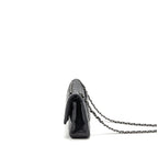 Chanel Medium Classic Double Flap Bag Lambskin Dark Blue SHW