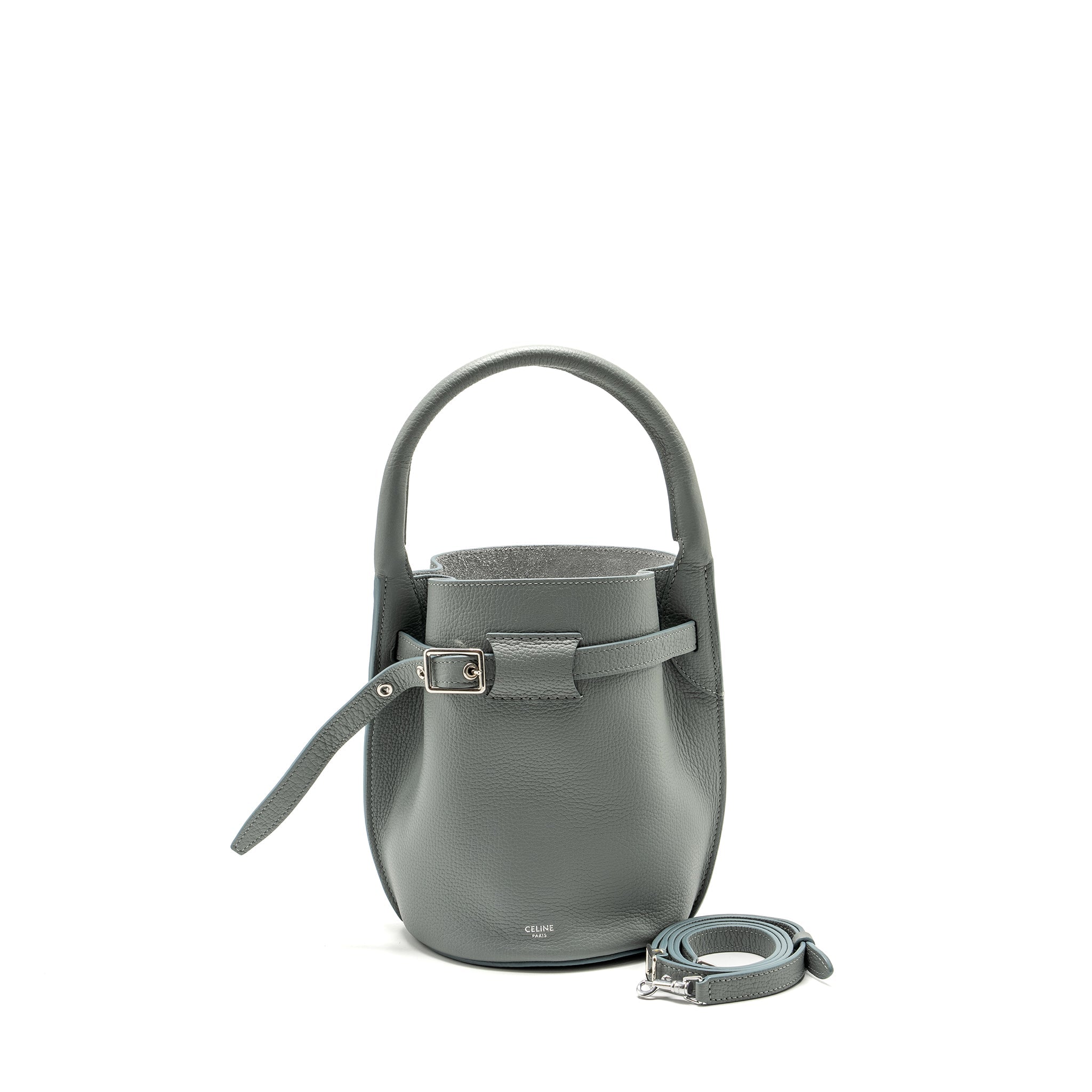 Celine Nano Bucket Big Bag Grained Calfskin Storm