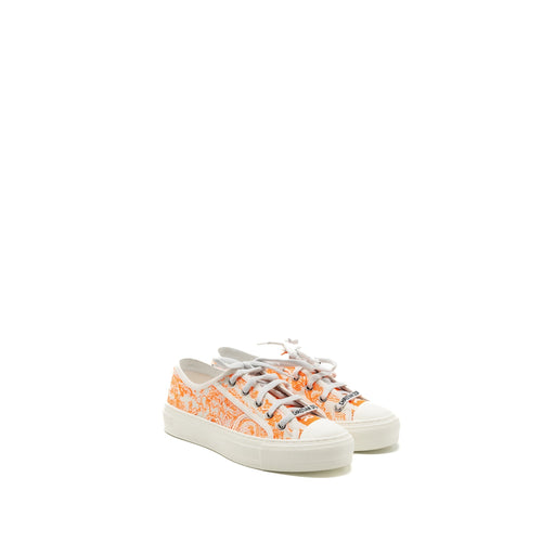 Dior size 36.5 Walk N Dior Sneaker White/Orange