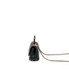 Chanel Mini CocoHandle Caviar Black LGHW (Microchip)