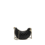 Chanel Small moon Hobo Bag Lambskin Black LGHW (Microchip)