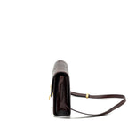 Celine medium classic box bag python burgundy