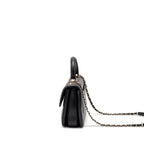 Chanel Top Handle Trendy CC Flap Bag Lambskin Black LGHW