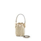 Fendi mini Mon Tresor bucket bag fabric / leather cream LGHW