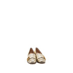 Gucci Size 34 GG Marmont Mid Heel Pump Gold GHW