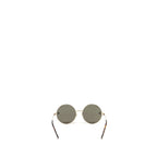 Chanel Round Sunglasses Metal Brown