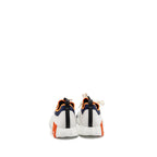 Hermes size 40.5 Men’s Bouncing sneaker white/ navy/ orange