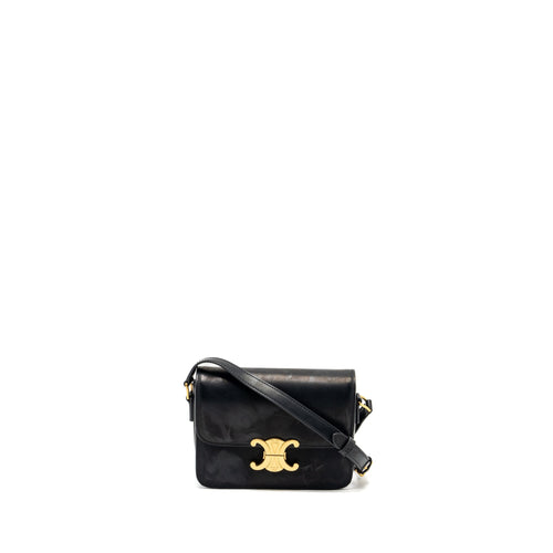 Celine Teen Triomphe Bag Calfskin Black