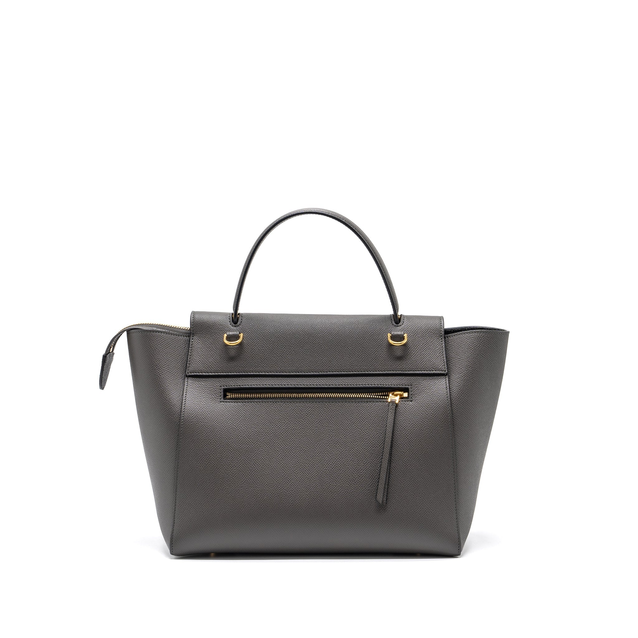 Celine Mini Belt Bag Grained Calfskin Dark Grey