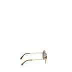 Chanel Round Sunglasses Metal Brown