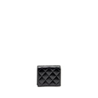 Chanel Detailed CC Logo Quilted Wallet Lambskin Black LGHW (Microchip)