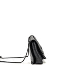 Saint Laurent/YSL Medium Niki Bag Crocodile-Embossed Black Calfskin Black Hardware