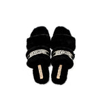 Dior Size 39 Chez Moi Sandals Shearling Black