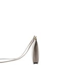 Celine mini clasp shoulder bag light grey leather