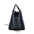 Celine phantom luggage bag canvas /  leather dark blue / black