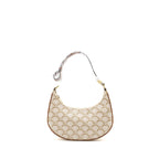 Celine Ava Bag Triomphe Canvas/Calfskin White