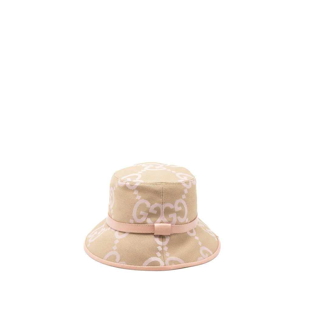 Gucci Size L Jumbo GG Bucket Hat Pink/Multicolour