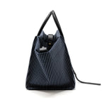 Celine phantom luggage bag canvas /  leather dark blue / black