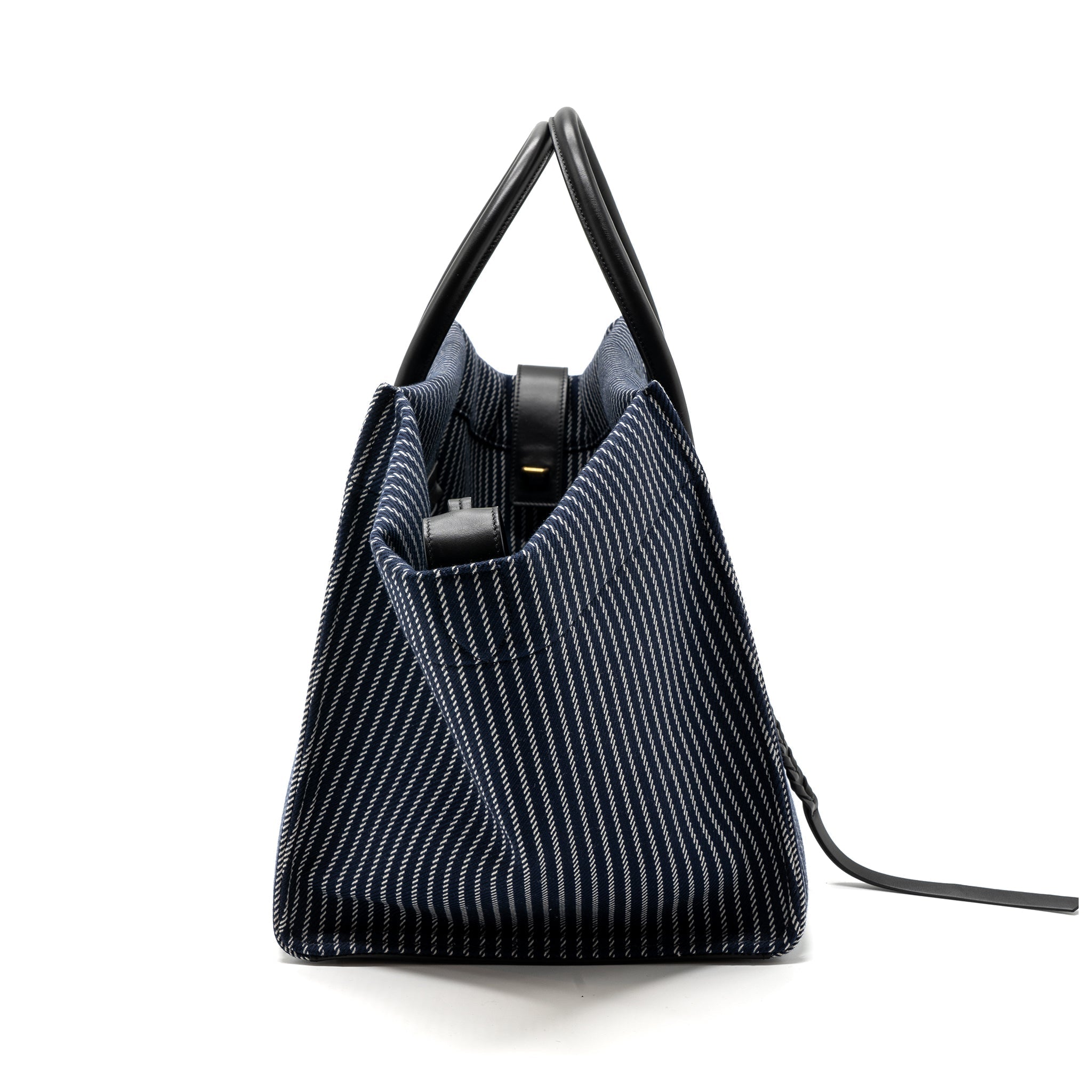 Celine phantom luggage bag canvas /  leather dark blue / black