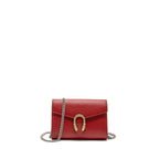 Gucci dionysus wallet on chain calfskin red multicolour hardware