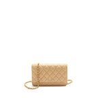 Chanel Classic Wallet On Chain Caviar Beige GHW (microchip)