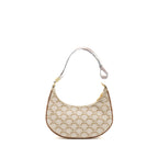Celine Ava Bag Triomphe Canvas/Calfskin White
