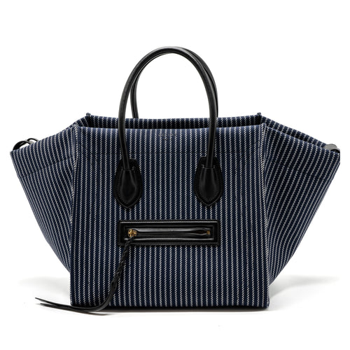 Celine phantom luggage bag canvas /  leather dark blue / black