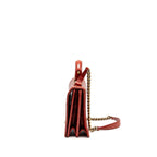 Chanel Large Rita Top Handle Flap Bag Calfskin Dark Red Multicolour Hardware