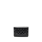 Chanel Classic Wallet On Chain Lambskin Black SHW