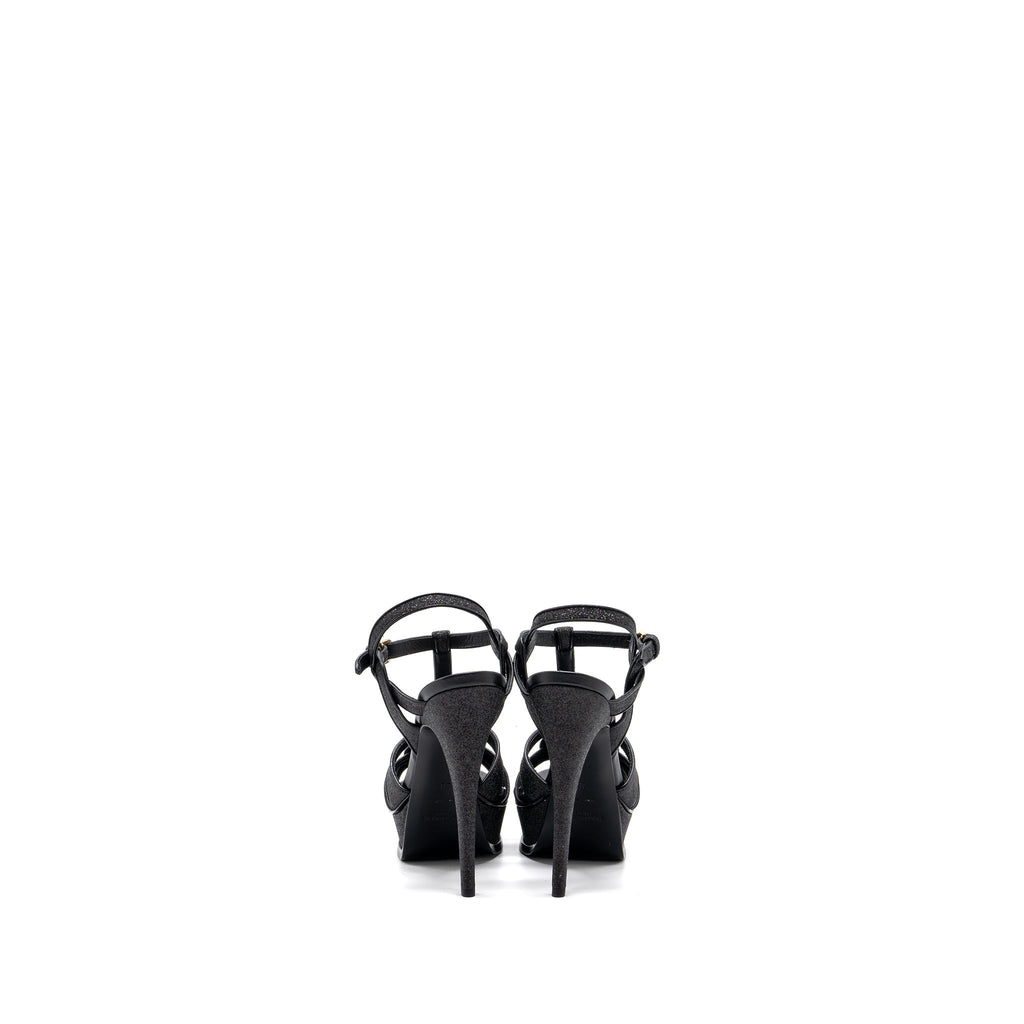 Saint Laurent Size 38 Tribute Platform Sandals Black