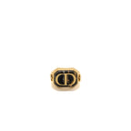 DIOR Size M CD and Star Ring Gold Tone