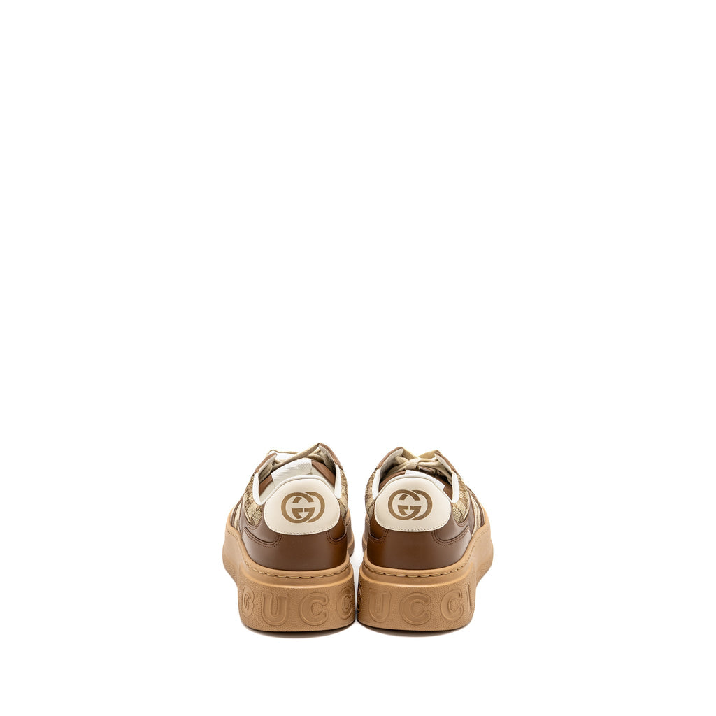 Gucci Size 10.5 Sneaker GG Supreme Canvas/Leather Brown
