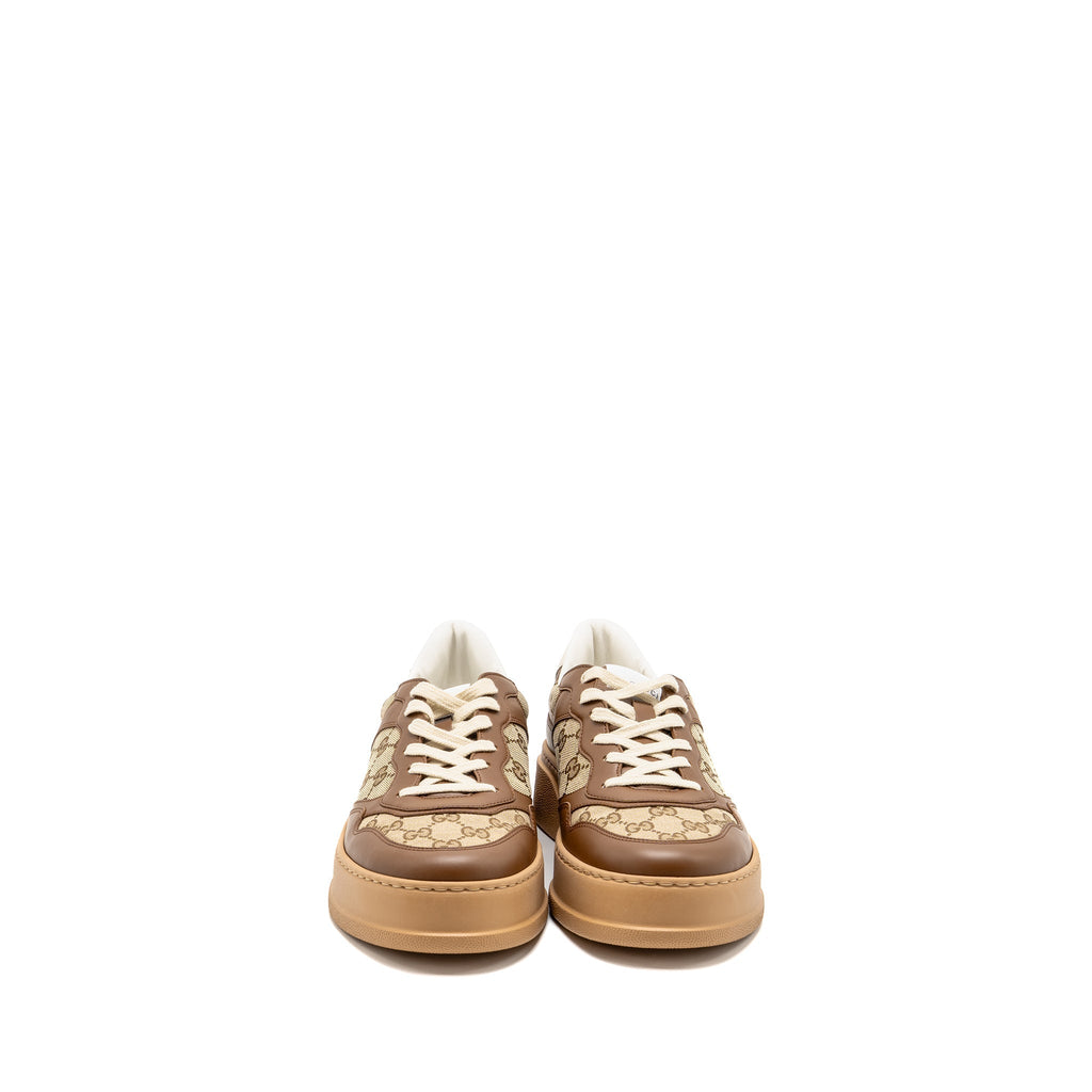 Gucci Size 10.5 Sneaker GG Supreme Canvas/Leather Brown