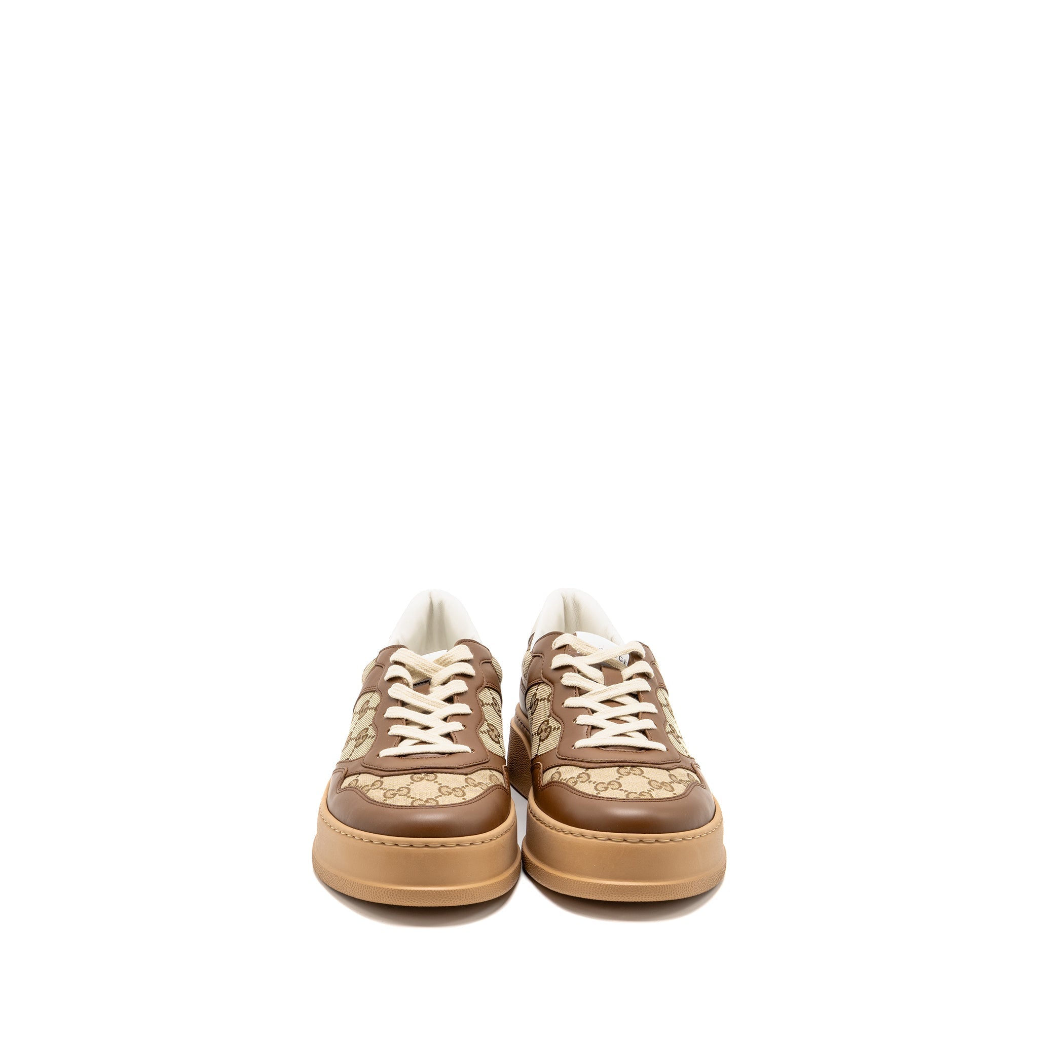 Gucci Size 10.5 Sneaker GG Supreme Canvas/Leather Brown