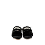 Dior Size 39 Chez Moi Sandals Shearling Black