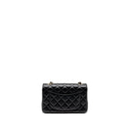 Chanel Mini Rectangular flap bag lambskin black LGHW (microchip)