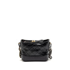 Chanel Small Gabrielle Hobo Bag with Top Handle aged calfskin black multicoloured hardware
