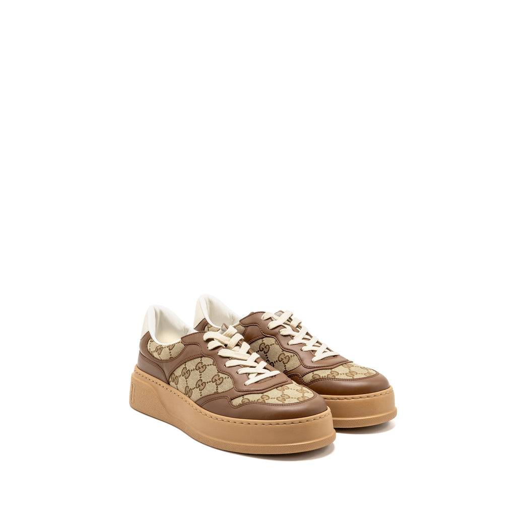 Gucci Size 10.5 Sneaker GG Supreme Canvas/Leather Brown
